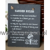Tabliczka Garden Rules